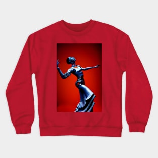 Robot Cyborg passionately dancing Flamenco Crewneck Sweatshirt